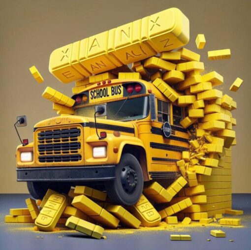 Xanax 4mg R039 yellow buses